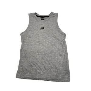 New Balance Kids Grey Heathered Sleeveless Athletic Tank Top Shirt Size 10‎